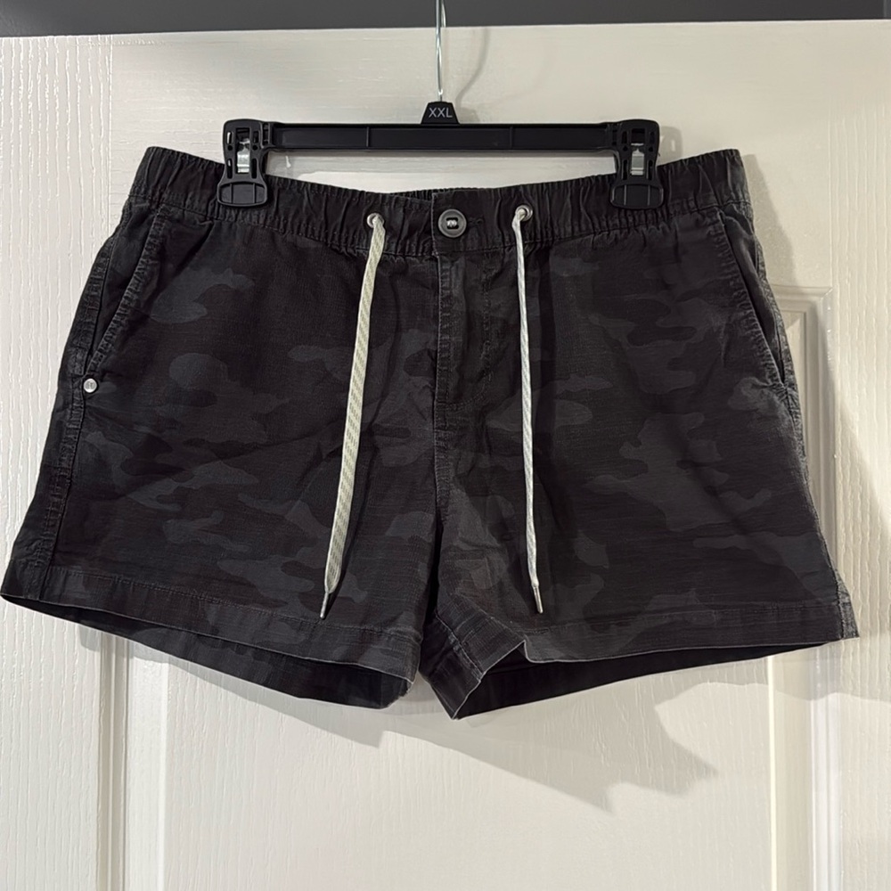 Vuori Ripstop Short Black‎ Camo Size Large